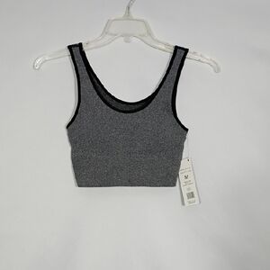 NWT Harmony Balance Grey Heather Seamless Padded Sports Bra Size Medium